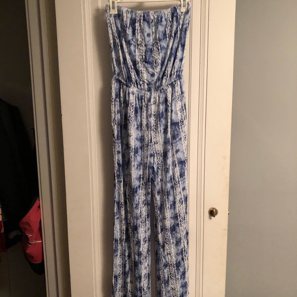 Blue jumpsuit